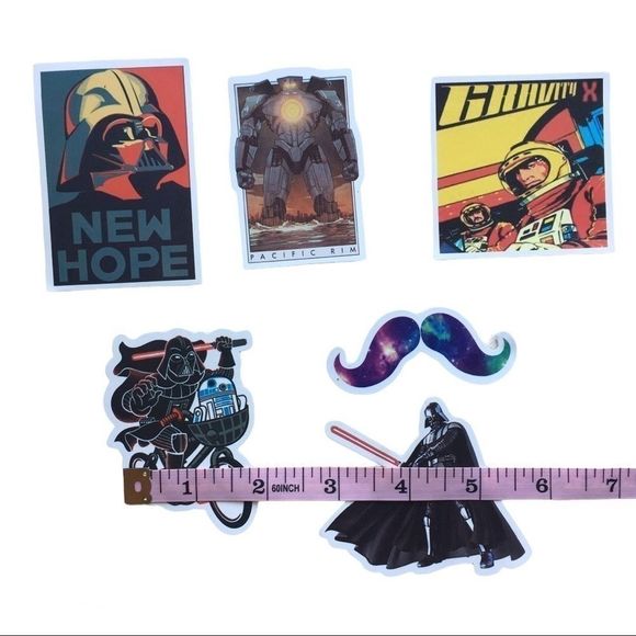 Outer space film stickers Star Wars Pacific Rim Gravity X sci fi movie cinema​ - Picture 2 of 9
